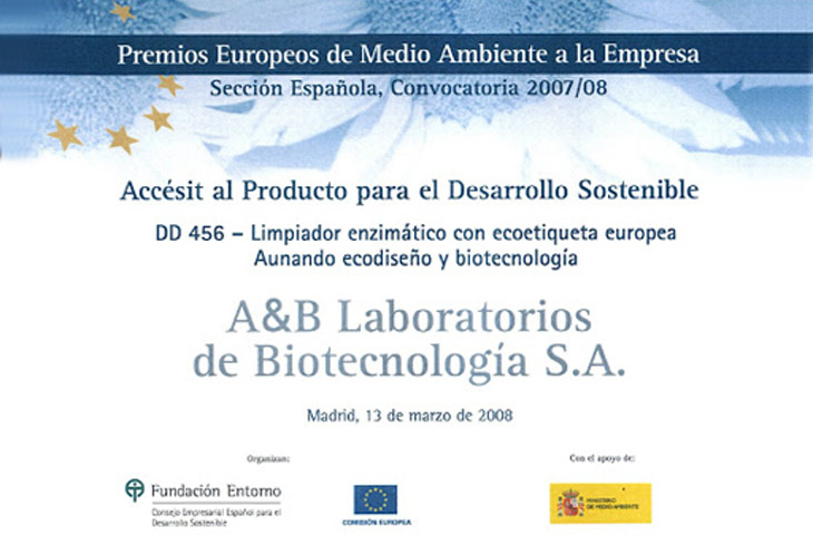 Premio Europeo de Medio Ambiente 2007 – 2008